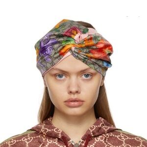 Gucci Vibrant Floral Silk Headband
